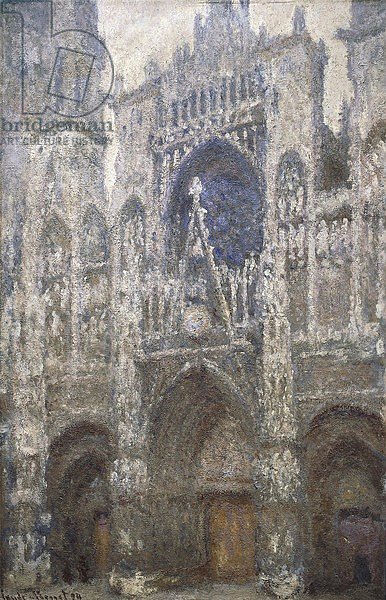 Rouen Cathedral, the west portal, Harmony in Grey, 1894