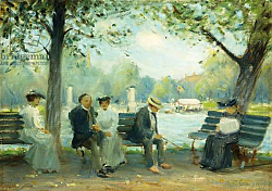 Постер Гудвин Артур In the Public Gardens, Boston, 1904 Постер Гудвин Артур In the Public Gardens, Boston, 1904