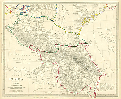 Постер Россия в Европе, часть IX и Грузия: Кавказ, Черкесия, Астрахань, Грузия, 1835 г.