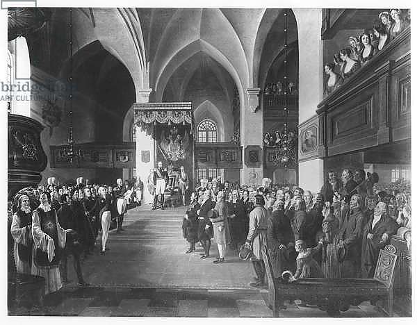 Alexander I of Russia receiving homage from the states of Finland