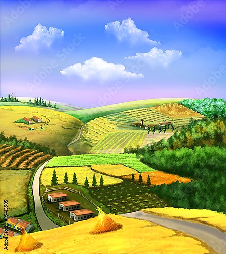  Сельский пейзаж