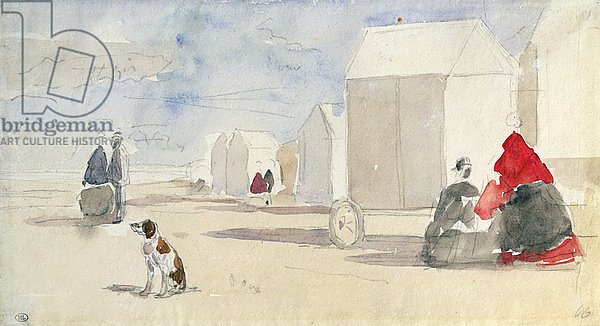 By the Bathing Machines, 1866