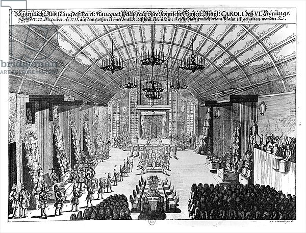 Banquet in the Romer Hall at Frankfurt-am-Main on 22nd December 1711