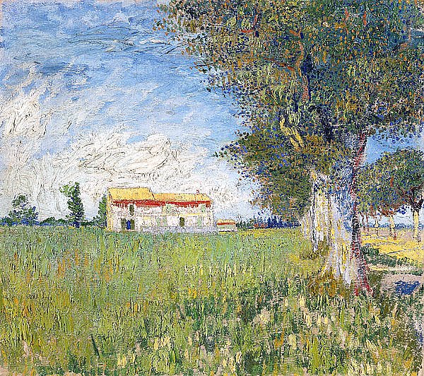 Ферма на пшеничном поле, 1888 г.