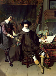 Постер Кейзер Томас Constantijn Huygens and his clerk, 1627 Постер Кейзер Томас Constantijn Huygens and his clerk, 1627