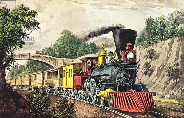 The Express Train, published by Nathaniel Currier and James Merritt Ives