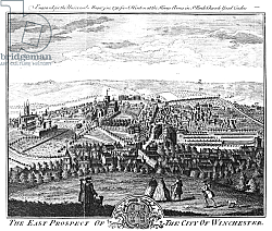 Постер Школа: Английская 18в. The East Prospect of the City of Winchester, from the 'Universal Magazine', 1750 Постер Школа: Английская 18в. The East Prospect of the City of Winchester, from the 'Universal Magazine', 1750