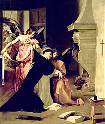 Постер Веласкес Диего (DiegoVelazquez) Temptation of St.Thomas Aquinas Постер Веласкес Диего (DiegoVelazquez) Temptation of St.Thomas Aquinas