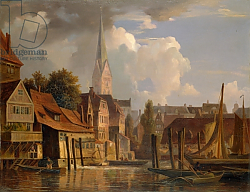 Постер Воллмер Адольф The Kleine Alster in 1842, 1842 Постер Воллмер Адольф The Kleine Alster in 1842, 1842