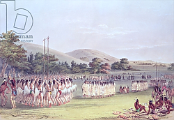 Постер Кэтлин Джордж Choctaw Ball-Play Dance, 1834-35 Постер Кэтлин Джордж Choctaw Ball-Play Dance, 1834-35