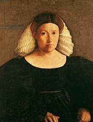 Постер Досси Доссо Portrait of a Woman with a White Hairnet Постер Досси Доссо Portrait of a Woman with a White Hairnet