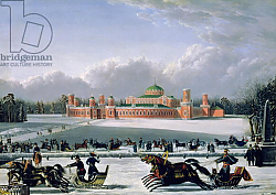 Постер Голицын (19в) Sleigh Race at the Petrovsky Park in Moscow, 1848 Постер Голицын (19в) Sleigh Race at the Petrovsky Park in Moscow, 1848