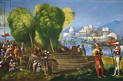 Постер Досси Доссо Aeneas and Achates on the Libyan Coast, c.1520 Постер Досси Доссо Aeneas and Achates on the Libyan Coast, c.1520