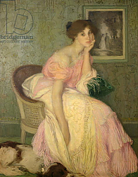 Постер Аман Жан Эдмон Portrait of a Young Girl, 1906 Постер Аман Жан Эдмон Portrait of a Young Girl, 1906