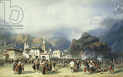 Постер Боссоли Карло The War in Italy: Susa, Mont Cenis, Bivouac with French Troops, 1859 Постер Боссоли Карло The War in Italy: Susa, Mont Cenis, Bivouac with French Troops, 1859