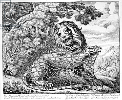 Постер Барлоу Франсис The Lion and the Mouse, illustration to 'Aesop's Fables', 1687 Постер Барлоу Франсис The Lion and the Mouse, illustration to 'Aesop's Fables', 1687