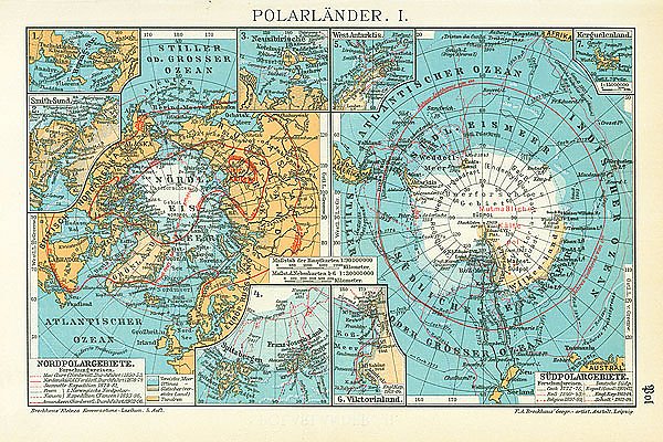 Карта Северного Полюса