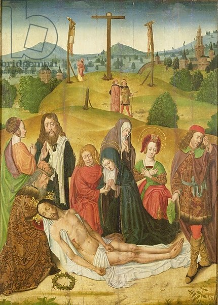 The Deposition, centre panel of triptych, late 15th-early 16th century