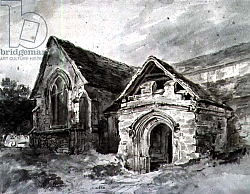 Постер Констебль Джон (John Constable) Porch and Transept of a Church, c.1850-11 Постер Констебль Джон (John Constable) Porch and Transept of a Church, c.1850-11
