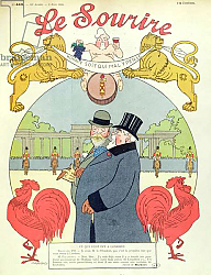 Постер Маркоссис Луи President Armand Fallieres with King Edward VII cover of 'Le Sourire' magazine, 6th June 1908 Постер Маркоссис Луи President Armand Fallieres with King Edward VII cover of 'Le Sourire' magazine, 6th June 1908