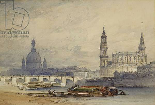 Dresden from the River Elbe, 1853