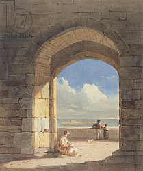 Постер Варлей Джон An Arch at Holy Island, Northumberland, 1809 Постер Варлей Джон An Arch at Holy Island, Northumberland, 1809