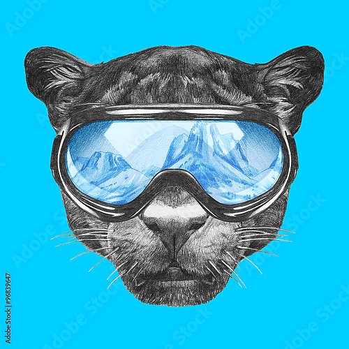 Пантера в горнолыжных очках