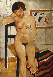 Постер Вуд Кристофер Nude with a Striped Rug, Meraud Guinness, 1928 Постер Вуд Кристофер Nude with a Striped Rug, Meraud Guinness, 1928
