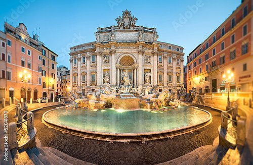 Постер Италия, Рим, фонтан Треви