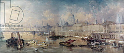 Постер Аллом Томас (грав) Design for the Thames Embankment, view looking upstream Постер Аллом Томас (грав) Design for the Thames Embankment, view looking upstream