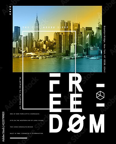 Нью-Йорк, , современный плакат 6