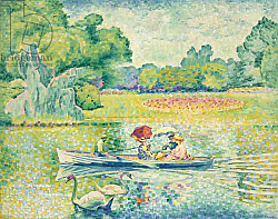 Постер Кросс Анри Boating in the Bois de Boulogne; Promenade en barque au bois de Boulogne, c.1899-1900 Постер Кросс Анри Boating in the Bois de Boulogne; Promenade en barque au bois de Boulogne, c.1899-1900