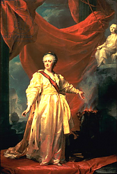 Постер Левицкий Дмитрий Portrait of Catherine the Great as Lawgiver in the Temple of the Goddess of Justice, early 1780s Постер Левицкий Дмитрий Portrait of Catherine the Great as Lawgiver in the Temple of the Goddess of Justice, early 1780s