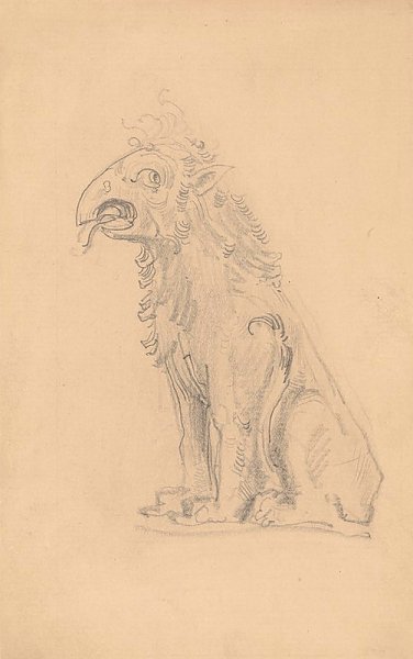 Химера из Собора Парижской Богоматери.