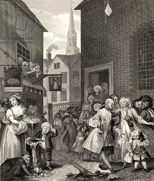 Times of the Day: Noon, from 'The Works of William Hogarth', published 1833