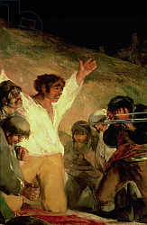 Постер Гойя Франсиско (Francisco de Goya) Execution of the Defenders of Madrid, 3rd May 1808, detail of a man with his hands raised, 1814 Постер Гойя Франсиско (Francisco de Goya) Execution of the Defenders of Madrid, 3rd May 1808, detail of a man with his hands raised, 1814