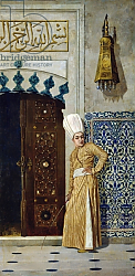 Постер Верещагин Василий A eunuch before the door of the harem Постер Верещагин Василий A eunuch before the door of the harem