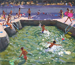 Постер Макара Эндрю (совр) Childrens pool,Vrsar,Croatia,2017, Постер Макара Эндрю (совр) Childrens pool,Vrsar,Croatia,2017,