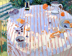 Постер Баттерфилд Сара (совр) In the Garden, Table with Oranges Постер Баттерфилд Сара (совр) In the Garden, Table with Oranges