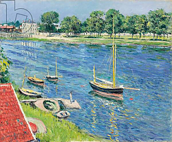 Постер Кайботт Гюстав (Gustave Caillebotte) The Seine at Argenteuil, Boats at Anchor; La Seine a Argenteuil, bateaux au mouillage, 1883 Постер Кайботт Гюстав (Gustave Caillebotte) The Seine at Argenteuil, Boats at Anchor; La Seine a Argenteuil, bateaux au mouillage, 1883