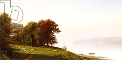 Постер Бричер Альфред Landscape on the Hudson, c.1865 Постер Бричер Альфред Landscape on the Hudson, c.1865