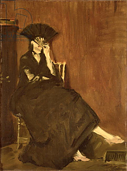 Постер Мане Эдуард (Edouard Manet) Berthe Morisot with a Fan, 1872 Постер Мане Эдуард (Edouard Manet) Berthe Morisot with a Fan, 1872