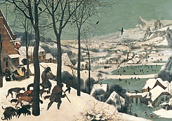 Постер Брейгель Питер Старший Hunters in the Snow - January, 1565 Постер Брейгель Питер Старший Hunters in the Snow - January, 1565