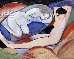 Постер Марк Франц (Marc Franz) Two Reclining Nudes; Zwei liegende Akte, 1912 Постер Марк Франц (Marc Franz) Two Reclining Nudes; Zwei liegende Akte, 1912