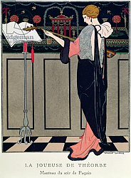 Постер Барбье Джордж Summer Evening Wear from Art Gout Beaute, 1922 Постер Барбье Джордж Summer Evening Wear from Art Gout Beaute, 1922