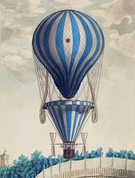 Высший пилотаж в исполнении Франческона Орланди в Болонье в пабах. Сады, 6 ноября (1828)