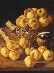 Постер Мелендес Луис Apples in a Basket, a Jar and Condiment Boxes on a Table, Постер Мелендес Луис Apples in a Basket, a Jar and Condiment Boxes on a Table,