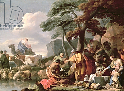 Постер Бурдон Себастьян Jacob burying the strange gods under the oak by Shechem Постер Бурдон Себастьян Jacob burying the strange gods under the oak by Shechem