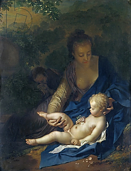 Постер Верф Адрианр The Rest on the Flight into Egypt, 1706 Постер Верф Адрианр The Rest on the Flight into Egypt, 1706