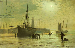 Постер Гримшоу Джон Аткинсон The Lighthouse at Scarborough, 1877 Постер Гримшоу Джон Аткинсон The Lighthouse at Scarborough, 1877